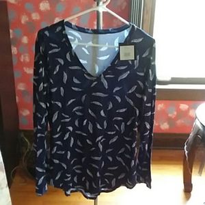 Leaf print shirt